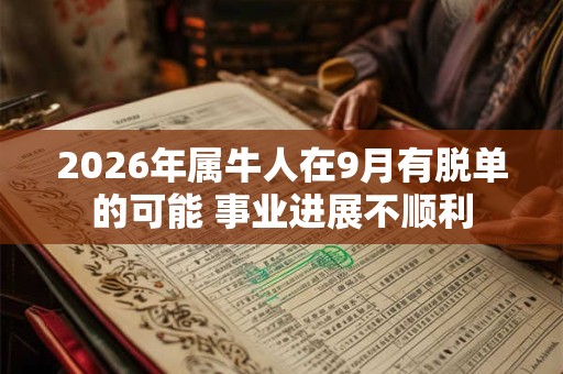 2026年属牛人在9月有脱单的可能 事业进展不顺利 2026年属牛人在9月有脱单的可能 事业进展不顺利