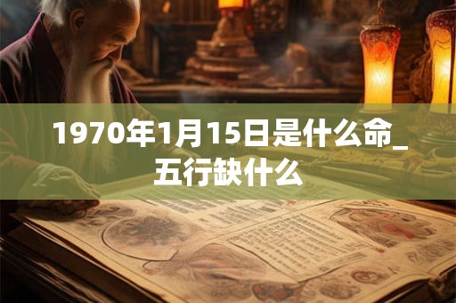 1970年1月15日是什么命_五行缺什么 1970年1月15日是什么命_五行缺什么