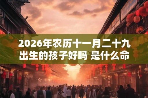 2026年农历十一月二十九出生的孩子好吗 是什么命 2026年农历十一月二十九出生的孩子好吗 是什么命