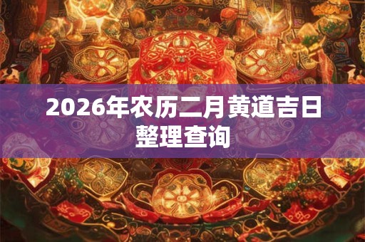 2026年农历二月黄道吉日整理查询 2026年农历二月黄道吉日整理查询