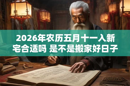 2026年农历五月十一入新宅合适吗 是不是搬家好日子