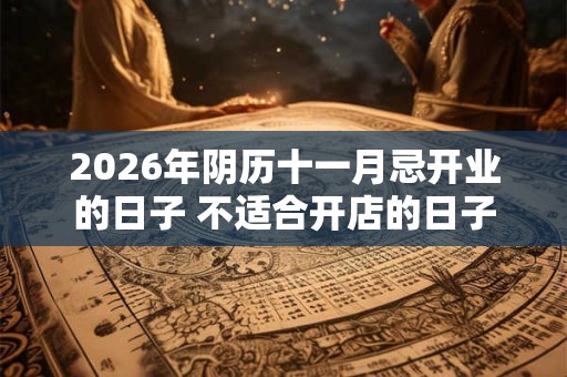 2026年阴历十一月忌开业的日子 不适合开店的日子