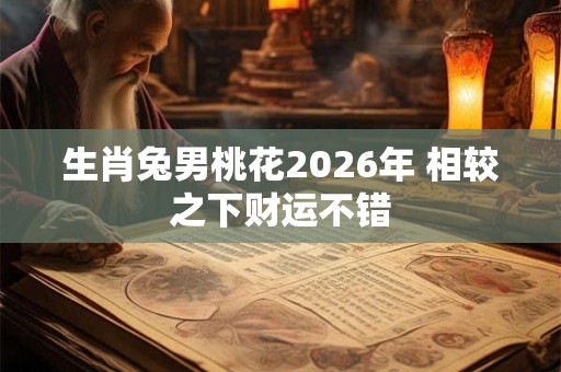 生肖兔男桃花2026年 相较之下财运不错 生肖兔男桃花2026年 相较之下财运不错
