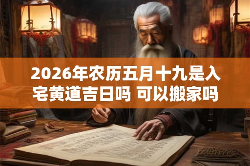 2026年农历五月十九是入宅黄道吉日吗 可以搬家吗