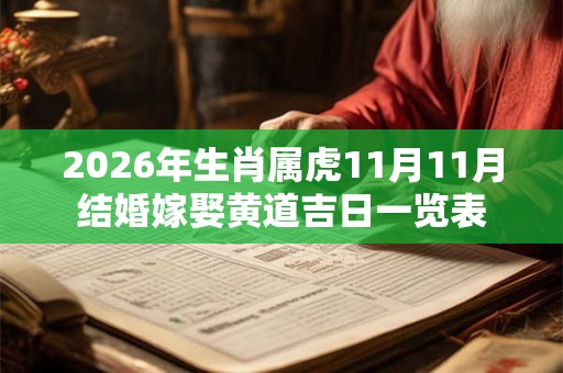 2026年生肖属虎11月11月结婚嫁娶黄道吉日一览表 2026年生肖属虎11月11月结婚嫁娶黄道吉日一览表