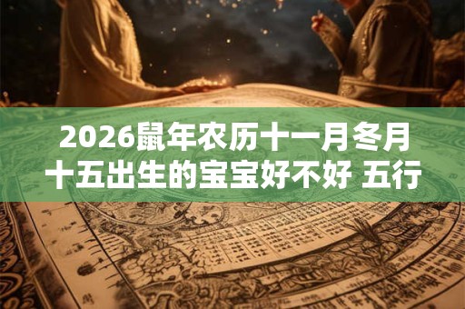 2026鼠年农历十一月冬月十五出生的宝宝好不好 五行缺什么