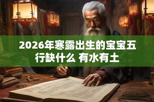 2026年寒露出生的宝宝五行缺什么 有水有土 2026年寒露出生的宝宝五行缺什么 有水有土