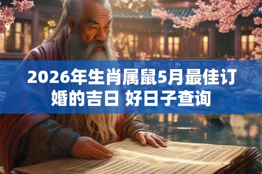 2026年生肖属鼠5月最佳订婚的吉日 好日子查询 2026年生肖属鼠5月最佳订婚的吉日 好日子查询