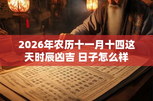 2026年农历十一月十四这天时辰凶吉 日子怎么样 2026年农历十一月十四这天时辰凶吉 日子怎么样
