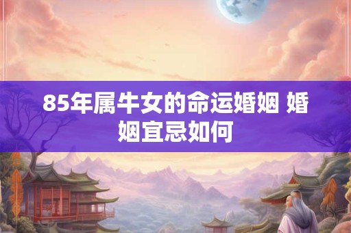 85年属牛女的命运婚姻 婚姻宜忌如何 85年属牛女的命运婚姻 婚姻宜忌如何