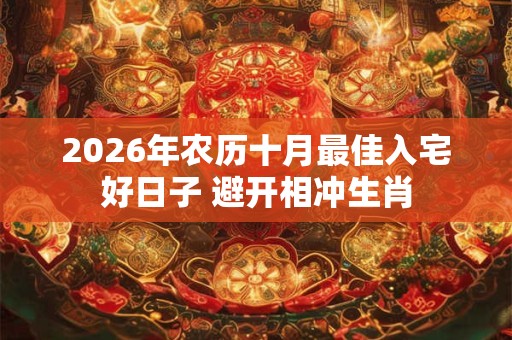 2026年农历十月最佳入宅好日子 避开相冲生肖 2026年农历十月最佳入宅好日子 避开相冲生肖