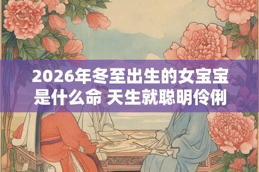 2026年冬至出生的女宝宝是什么命 天生就聪明伶俐 2026年冬至出生的女宝宝是什么命 天生就聪明伶俐