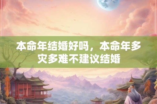 本命年结婚好吗,本命年多灾多难不建议结婚 本命年结婚好吗,本命年多灾多难不建议结婚