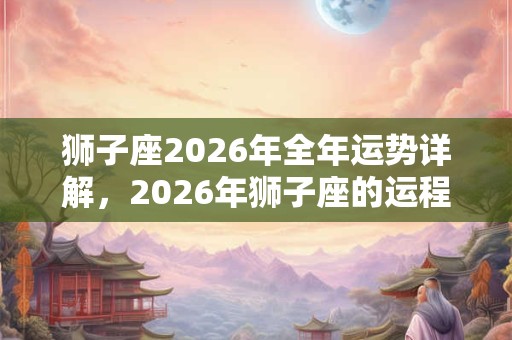 狮子座2026年全年运势详解，2026年狮子座的运程完整版