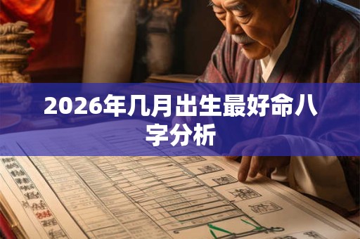 2026年几月出生最好命八字分析 2026年几月出生最好命八字分析