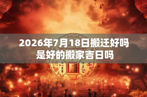 2026年7月18日搬迁好吗 是好的搬家吉日吗 2026年7月18日搬迁好吗 是好的搬家吉日吗