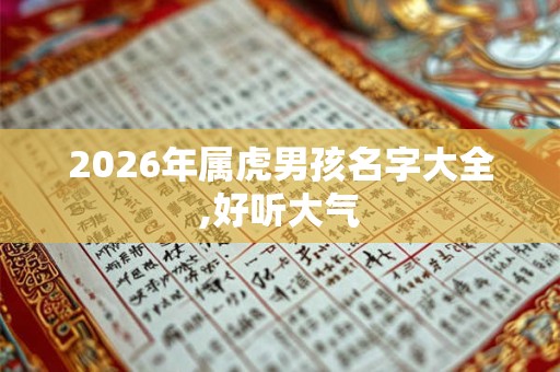 2026年属虎男孩名字大全,好听大气