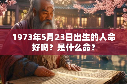 1973年5月23日出生的人命好吗？是什么命？