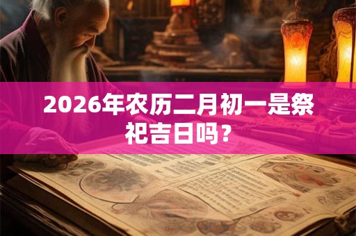 2026年农历二月初一是祭祀吉日吗? 2026年农历二月初一是祭祀吉日吗?