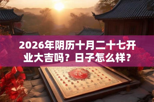 2026年阴历十月二十七开业大吉吗?日子怎么样? 2026年阴历十月二十七开业大吉吗?日子怎么样?