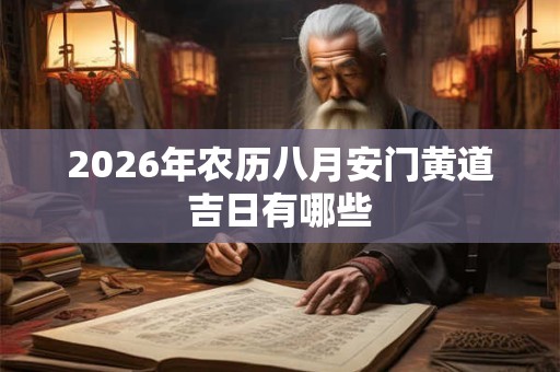 2026年农历八月安门黄道吉日有哪些 2026年农历八月安门黄道吉日有哪些