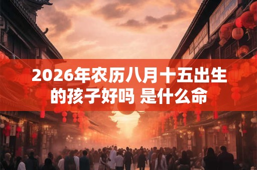 2026年农历八月十五出生的孩子好吗 是什么命 2026年农历八月十五出生的孩子好吗 是什么命