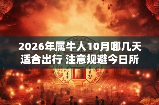 2026年属牛人10月哪几天适合出行 注意规避今日所冲 2026年属牛人10月哪几天适合出行 注意规避今日所冲