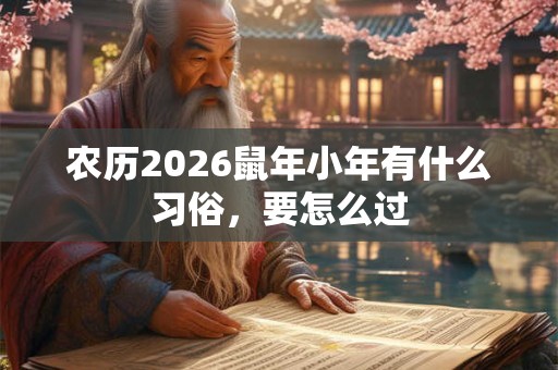 农历2026鼠年小年有什么习俗,要怎么过 农历2026鼠年小年有什么习俗,要怎么过