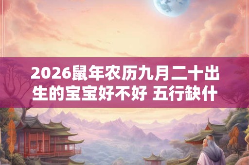 2026鼠年农历九月二十出生的宝宝好不好 五行缺什么 2026鼠年农历九月二十出生的宝宝好不好 五行缺什么