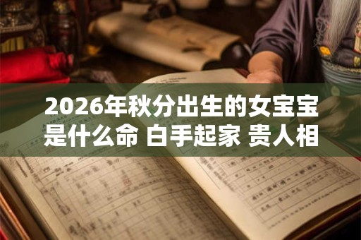 2026年秋分出生的女宝宝是什么命 白手起家 贵人相助