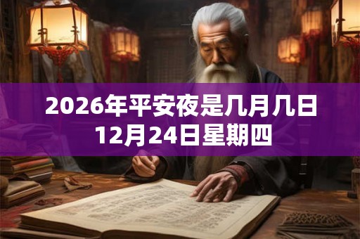 2026年平安夜是几月几日 12月24日星期四 2026年平安夜是几月几日 12月24日星期四