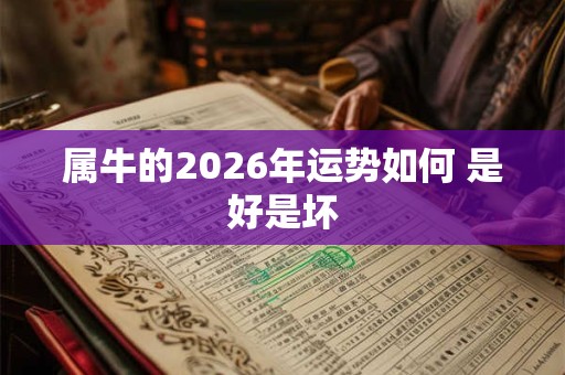 属牛的2026年运势如何 是好是坏 属牛的2026年运势如何 是好是坏