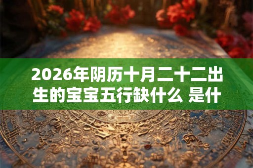2026年阴历十月二十二出生的宝宝五行缺什么 是什么命