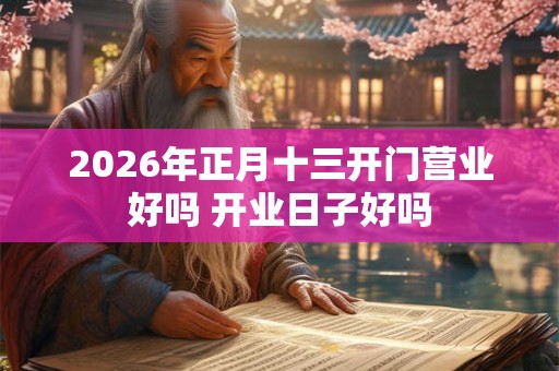 2026年正月十三开门营业好吗 开业日子好吗 2026年正月十三开门营业好吗 开业日子好吗