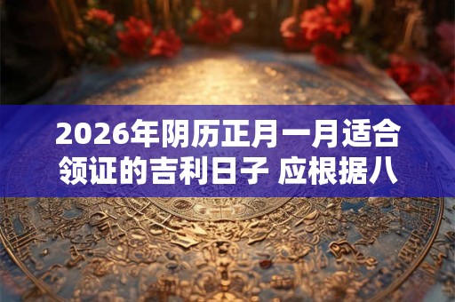 2026年阴历正月一月适合领证的吉利日子 应根据八字查询