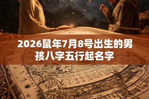 2026鼠年7月8号出生的男孩八字五行起名字 2026鼠年7月8号出生的男孩八字五行起名字