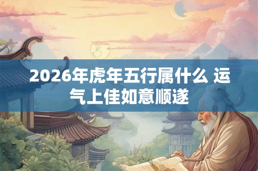 2026年虎年五行属什么 运气上佳如意顺遂 2026年虎年五行属什么 运气上佳如意顺遂