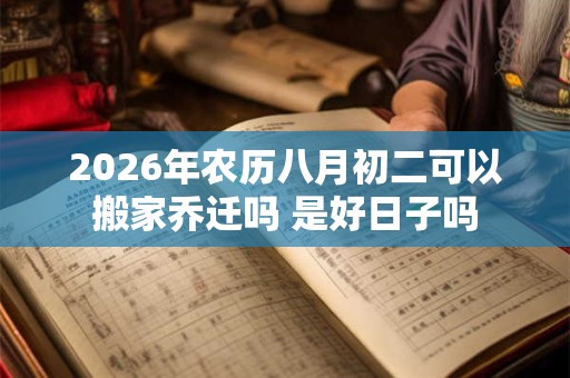 2026年农历八月初二可以搬家乔迁吗 是好日子吗 2026年农历八月初二可以搬家乔迁吗 是好日子吗