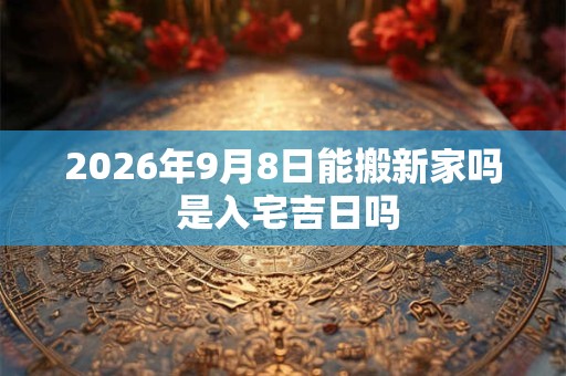 2026年9月8日能搬新家吗 是入宅吉日吗