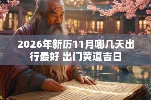 2026年新历11月哪几天出行最好 出门黄道吉日