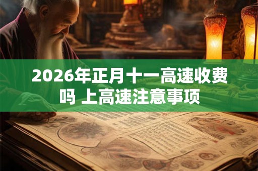 2026年正月十一高速收费吗 上高速注意事项
