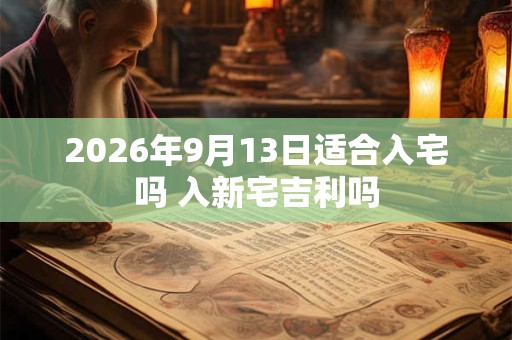 2026年9月13日适合入宅吗 入新宅吉利吗 2026年9月13日适合入宅吗 入新宅吉利吗