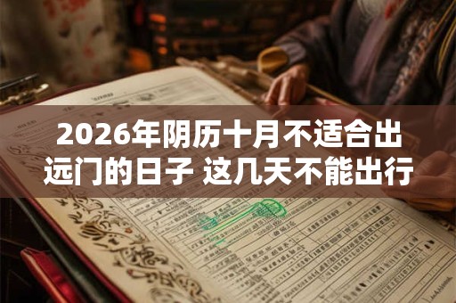 2026年阴历十月不适合出远门的日子 这几天不能出行 2026年阴历十月不适合出远门的日子 这几天不能出行