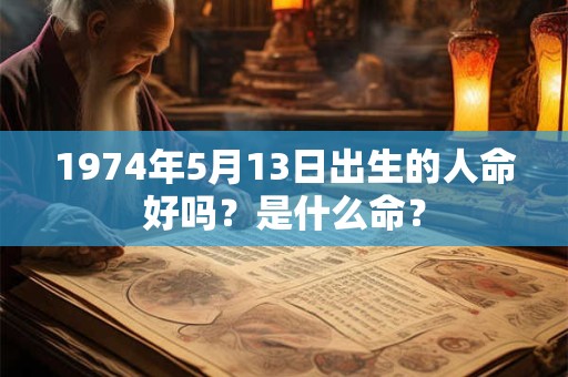 1974年5月13日出生的人命好吗?是什么命? 1974年5月13日出生的人命好吗?是什么命?