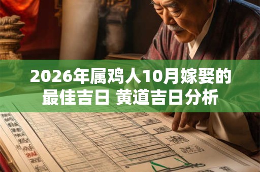 2026年属鸡人10月嫁娶的最佳吉日 黄道吉日分析 2026年属鸡人10月嫁娶的最佳吉日 黄道吉日分析