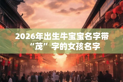 2026年出生牛宝宝名字带“茂”字的女孩名字 2026年出生牛宝宝名字带“茂”字的女孩名字