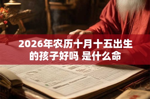 2026年农历十月十五出生的孩子好吗 是什么命 2026年农历十月十五出生的孩子好吗 是什么命