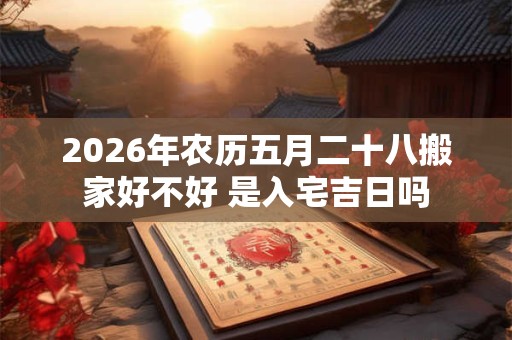 2026年农历五月二十八搬家好不好 是入宅吉日吗