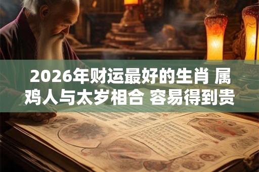 2026年财运最好的生肖 属鸡人与太岁相合 容易得到贵人关照 2026年财运最好的生肖 属鸡人与太岁相合 容易得到贵人关照
