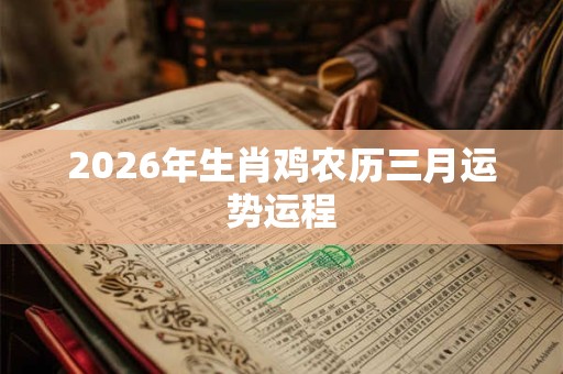 2026年生肖鸡农历三月运势运程